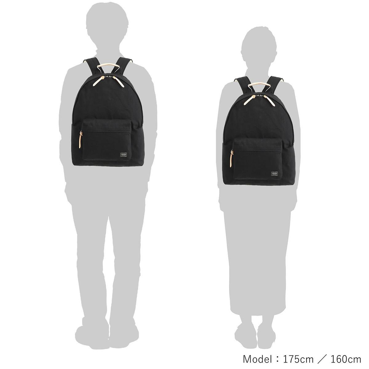 ポーター ノアール リュック PORTER NOIR 895-15157 デイパック 軽量 日本製 デニム生地 通勤 通学 旅行 黒 DAYPACK 16L A4