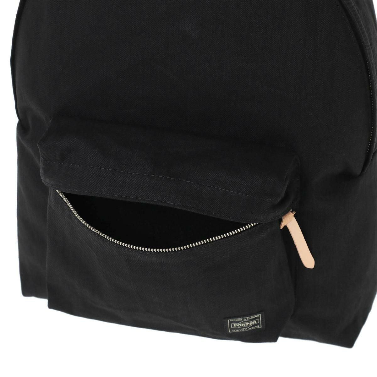 ポーター ノアール リュック PORTER NOIR 895-15157 デイパック 軽量 日本製 デニム生地 通勤 通学 旅行 黒 DAYPACK 16L A4