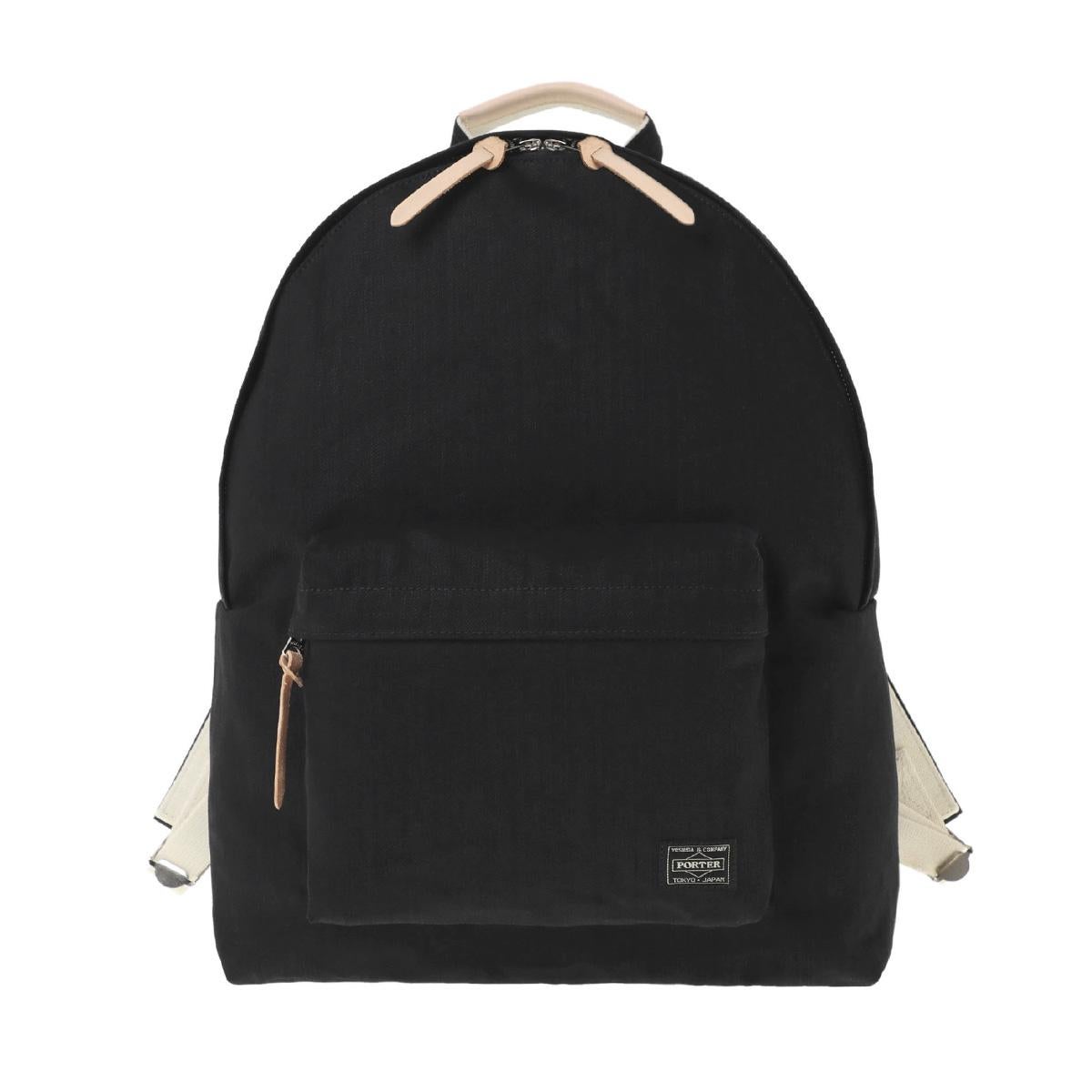 ポーター ノアール リュック PORTER NOIR 895-15157 デイパック 軽量 日本製 デニム生地 通勤 通学 旅行 黒 DAYPACK 16L A4