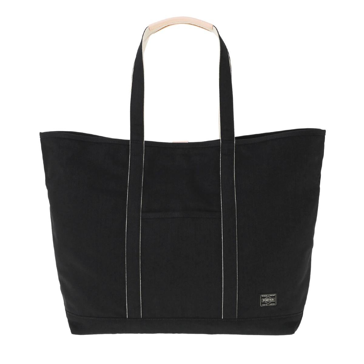 ポーター ノアール トートバッグ PORTER NOIR 895-15158 大容量 軽量 日本製 デニム生地 肩掛け 大きめ TOTE BAG(L) 31L