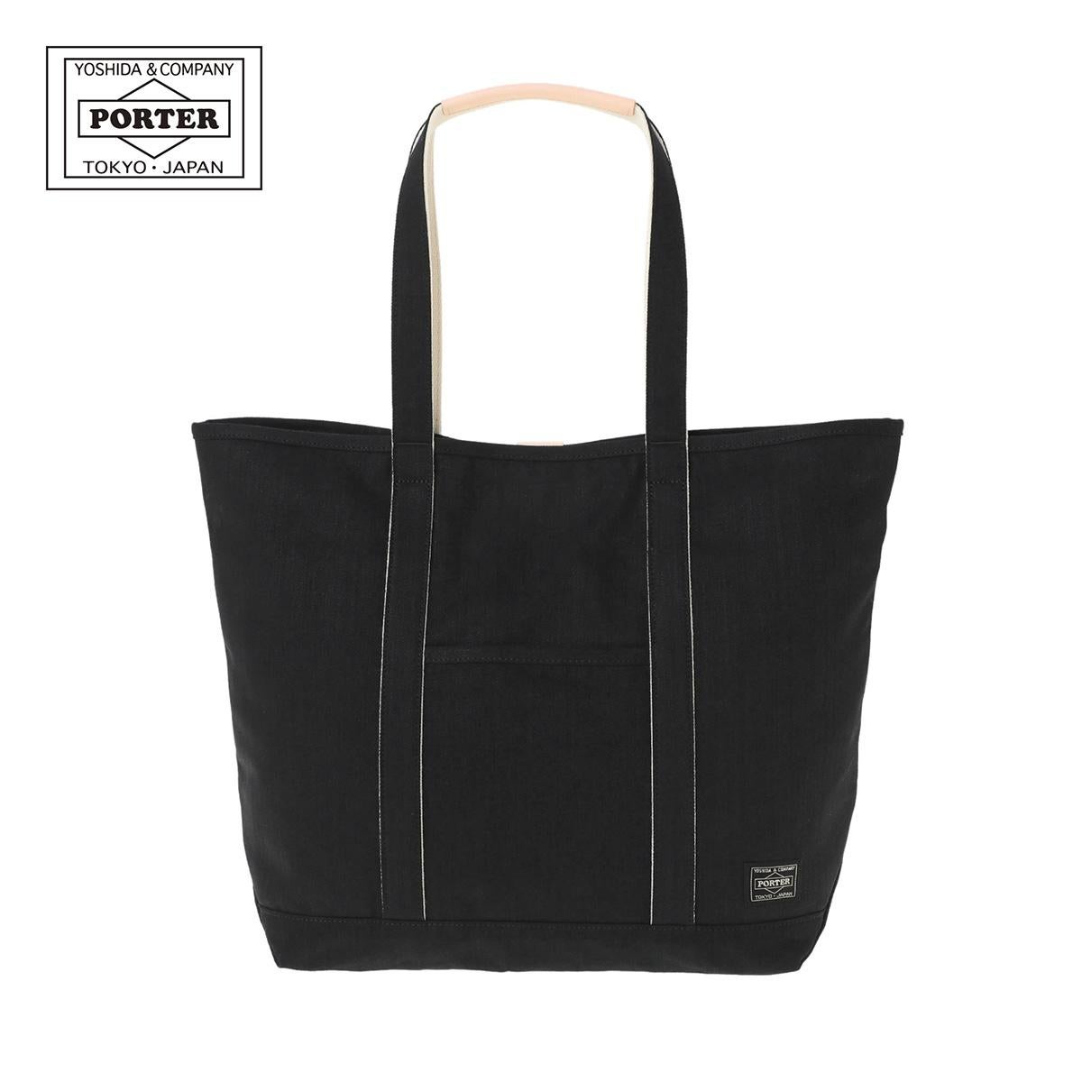 ポーター ノアール トートバッグ PORTER NOIR 895-15159 大容量 軽量 日本製 デニム生地 肩掛け 大きめ TOTE BAG(M)