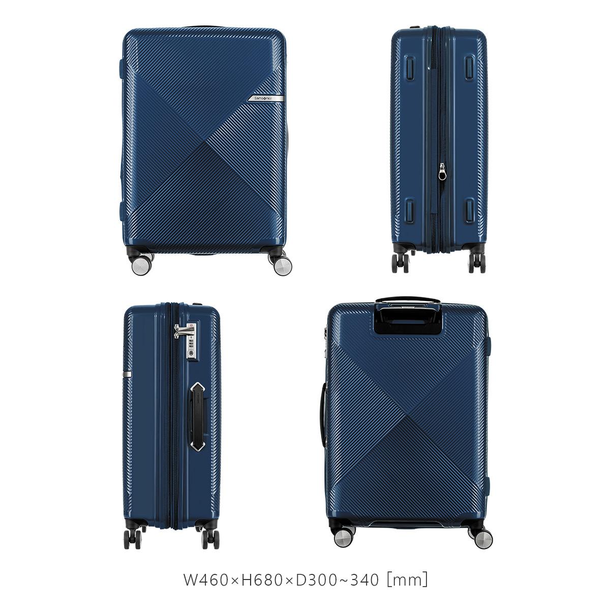 サムソナイト スーツケース Mサイズ 66L/77L 軽量 中型 拡張機能 4輪