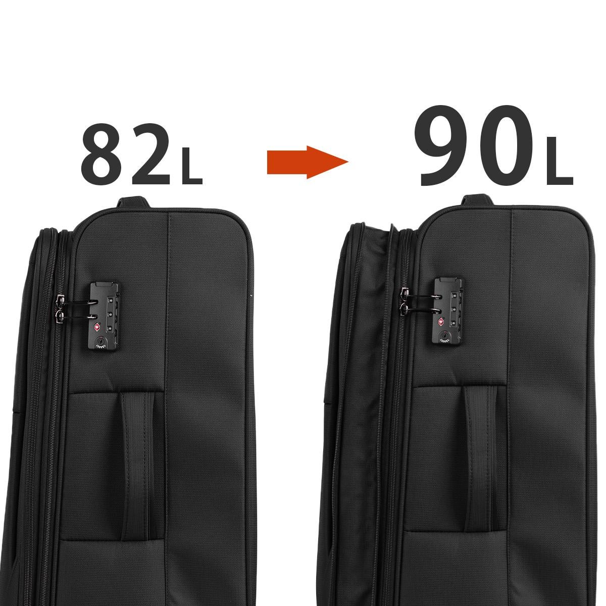 ヒデオ ワカマツ フライIII スーツケース Lサイズ XL 82/90L 拡張機能