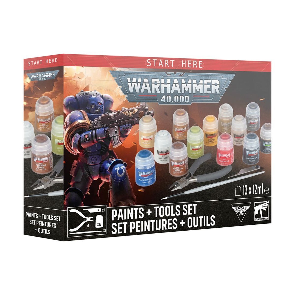 ウォーハンマー 40k ペイント＋ツールセット WARHAMMER 40,000 PAINTS+TOOLS SET 60-12