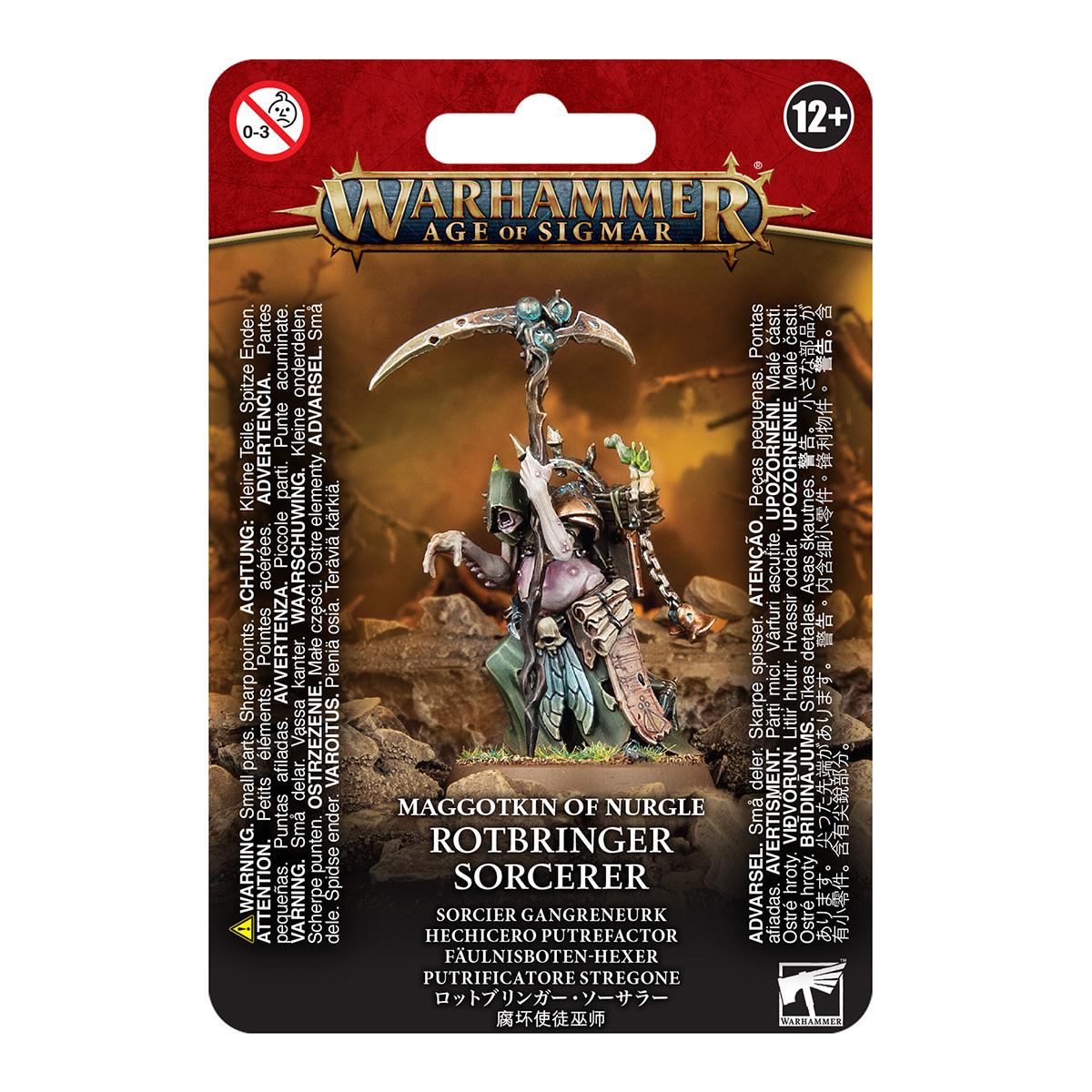 ウォーハンマー エイジ・オヴ・シグマー マゴットキン・オヴ・ナーグル：ロットブリンガー・ソーサラー WARHAMMER Age of Sigmar MAGGOTKIN OF NURGLE：ROTBRINGER SORCERER 83-61