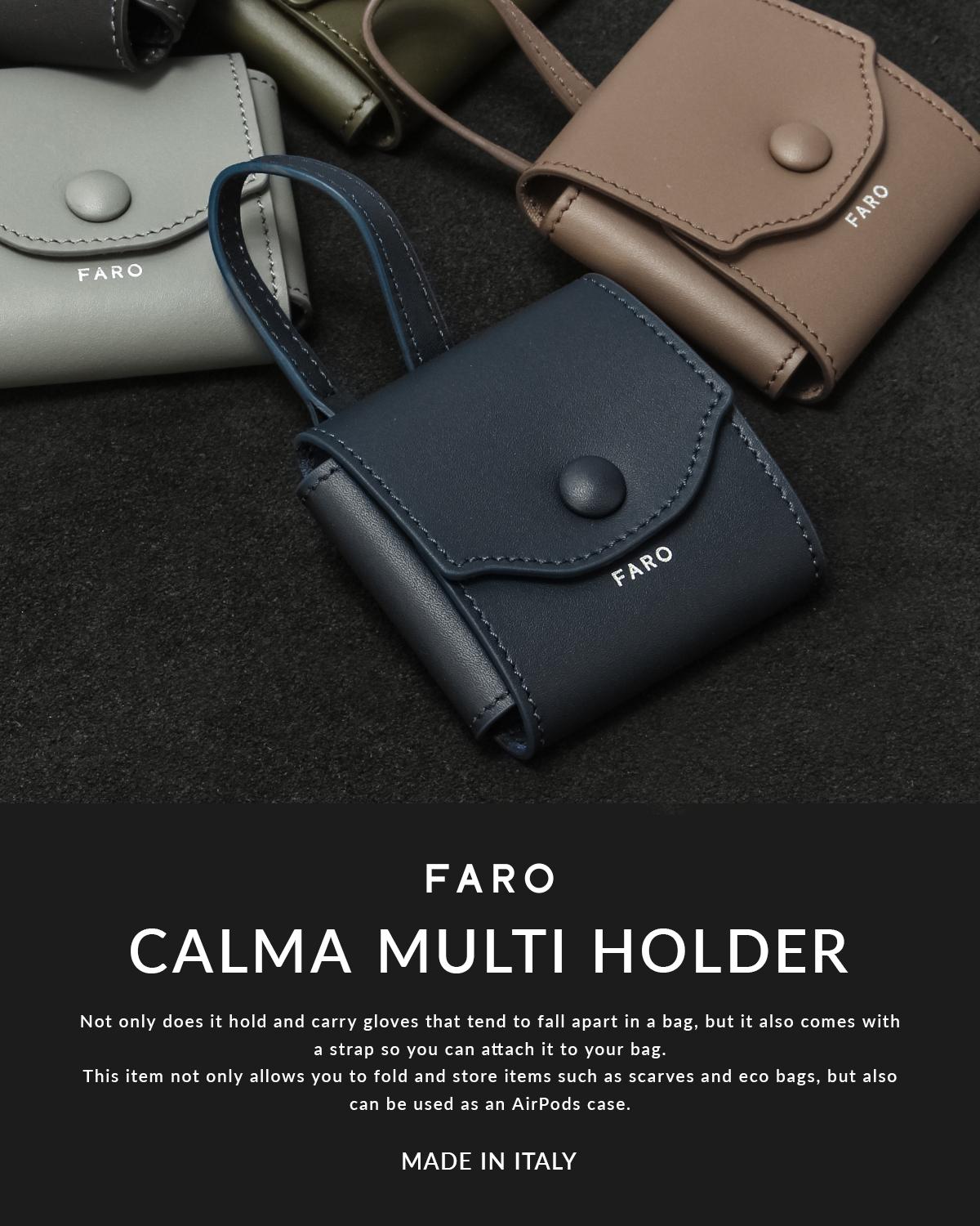 【新品同様】FARO ファーロ FALERIA MOUSSE ブリーフケース SPRING SALE]ファーロ マルチポーチ マルチホルダー AirPodsケース