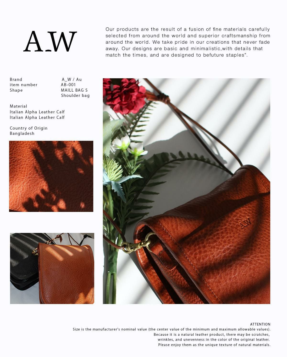 A_W  ショルダーバッグ  ab-001