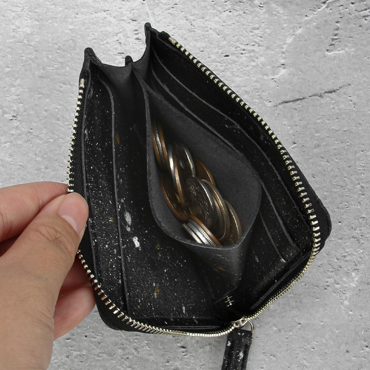 SPRING SALE]クルニー ミニ財布 二つ折り財布 L字ファスナー