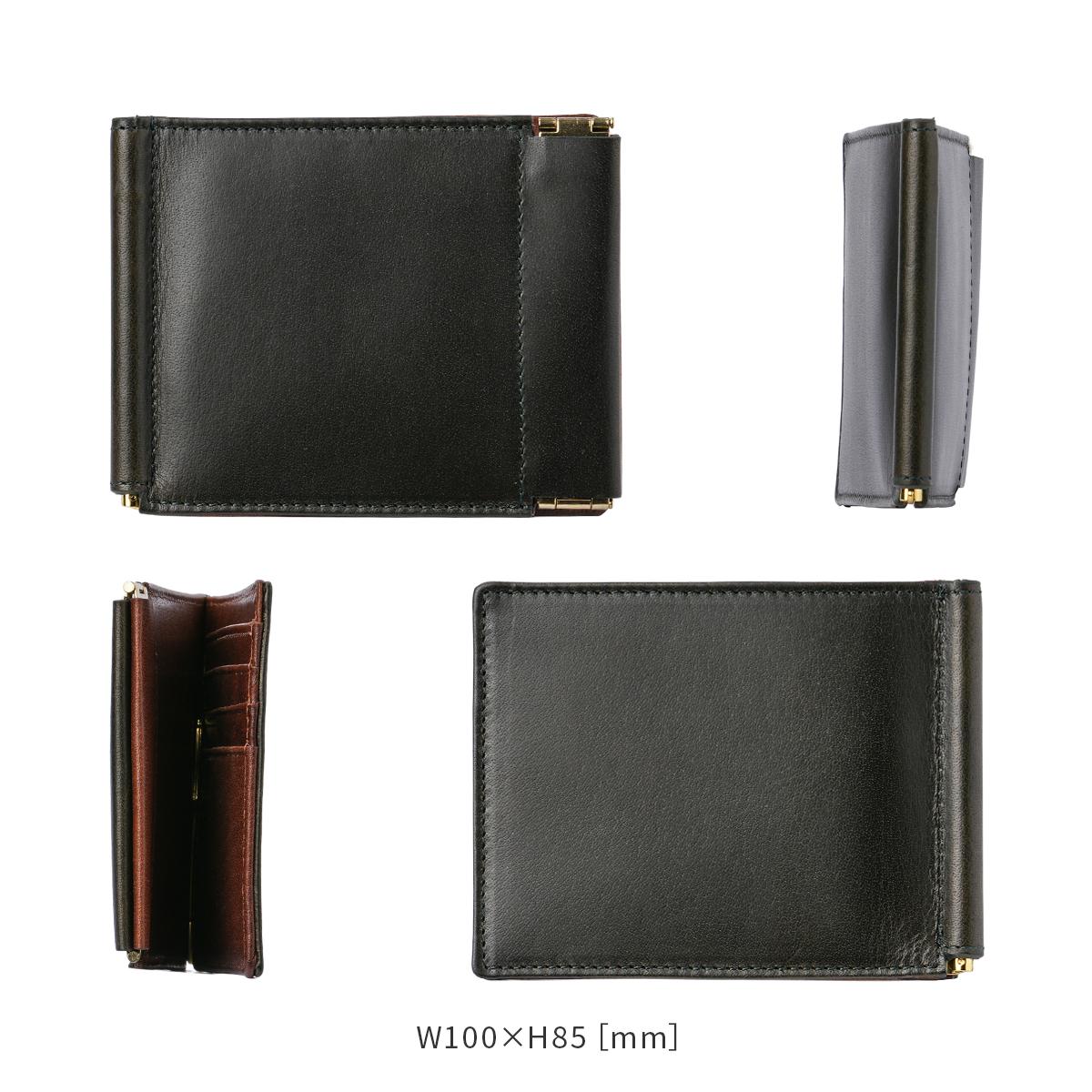 A_W アウ マネークリップ 二つ折り財布 小銭入れ付き MONEY CLIP AP