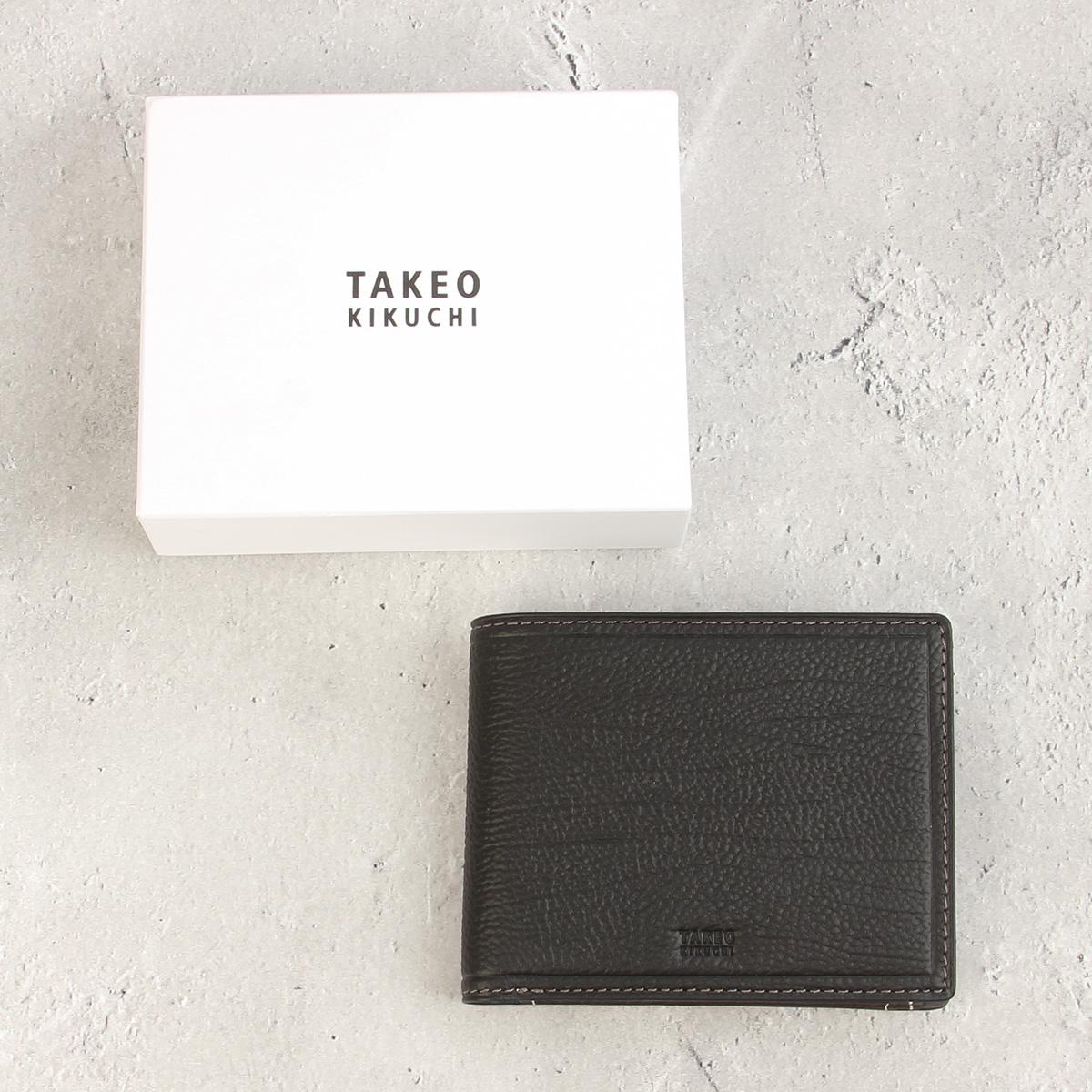 タケオキクチ クォーター 二つ折り財布 TAKEO KIKUCHI tk-742634