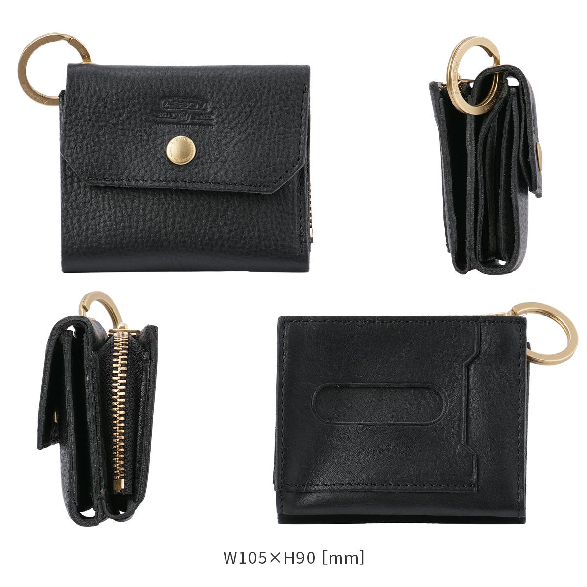 アッソブ OILED SHRINK 三つ折り財布 A2SOV as2ov-101408