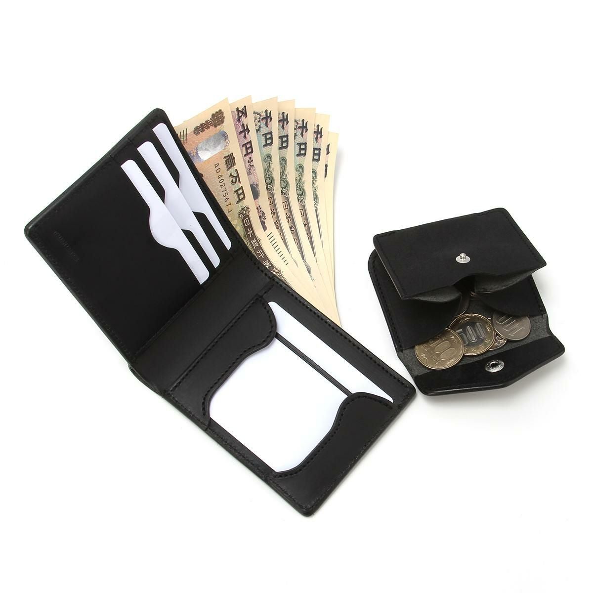 クランプ イタリアンヌバックレザー 二つ折り財布 Cramp cr-601