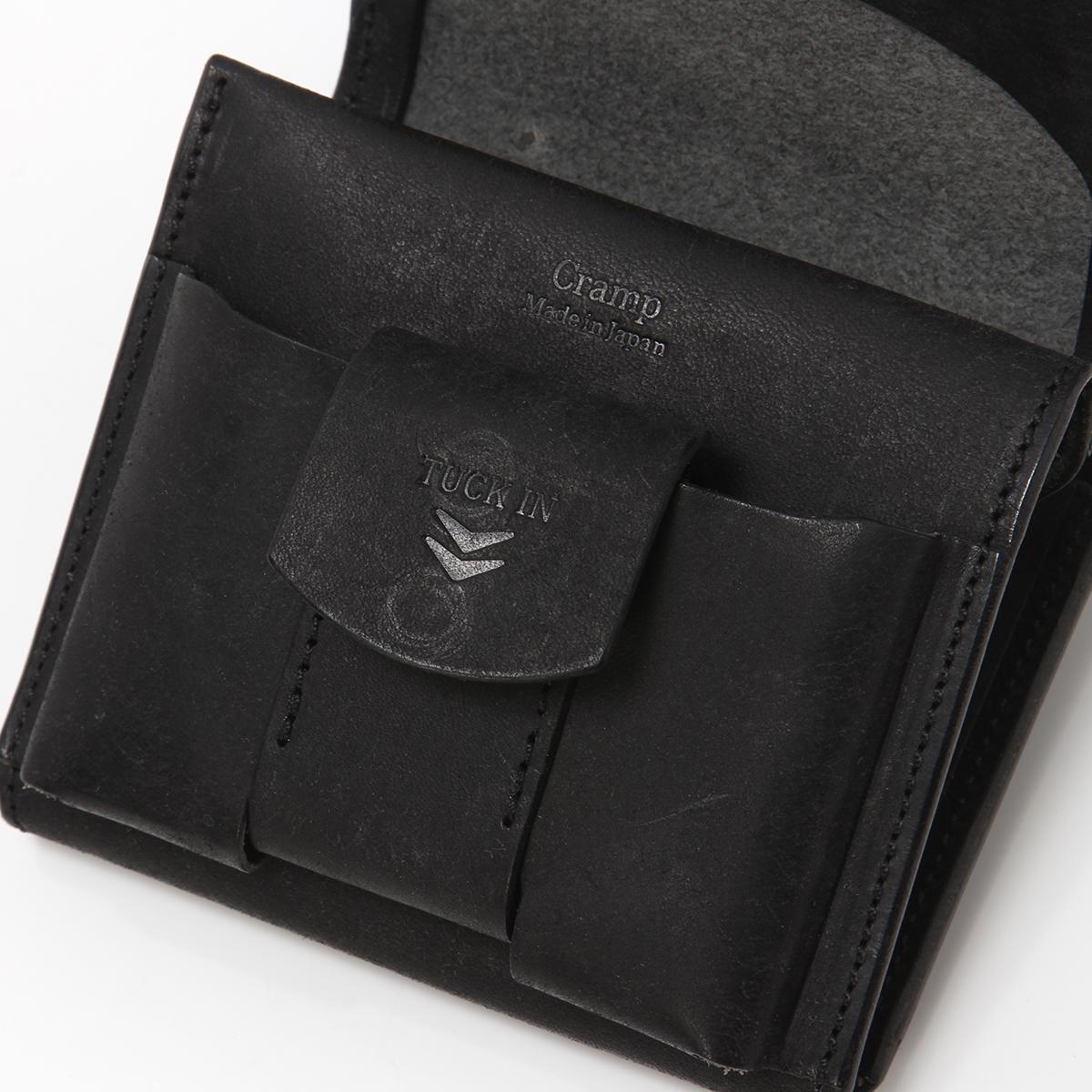 クランプ イタリアンヌバックレザー 二つ折り財布 Cramp cr-602