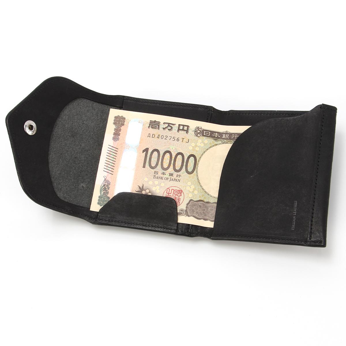 クランプ イタリアンヌバックレザー 二つ折り財布 Cramp cr-602