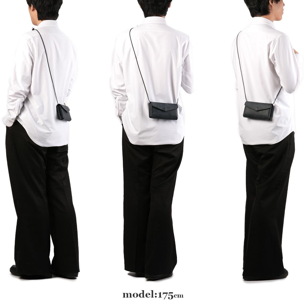 クランプ イタリアンヌバックレザー ショルダーウォレット Cramp cr-603