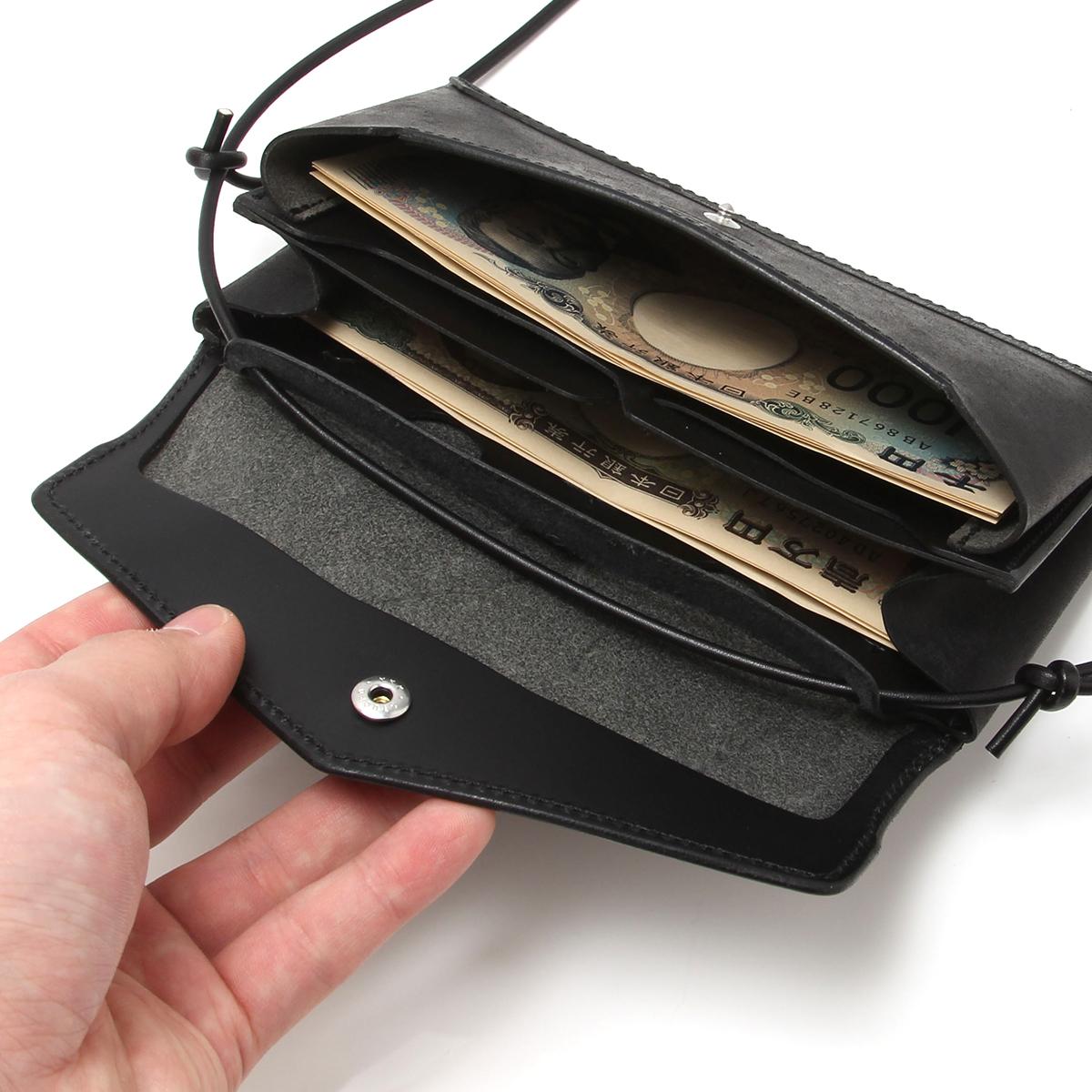 クランプ イタリアンヌバックレザー ショルダーウォレット Cramp cr-603