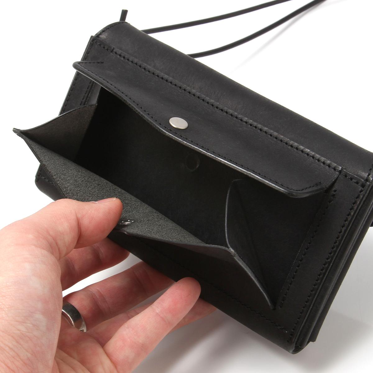 クランプ イタリアンヌバックレザー ショルダーウォレット Cramp cr-603