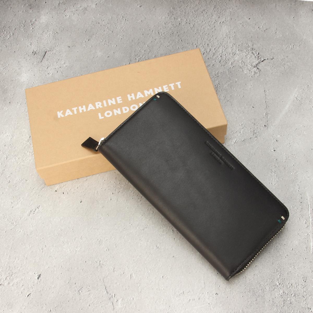 キャサリンハムネット ベガ 長財布 ラウンドファスナー KATHARINE