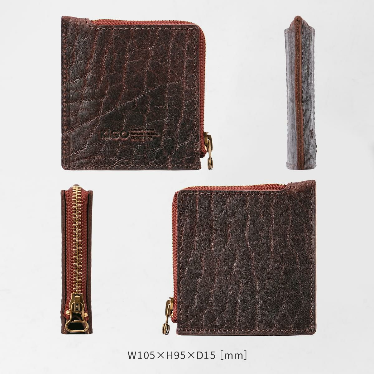 KIGO Wallet 二つ折り財布  kgwt1830-bul