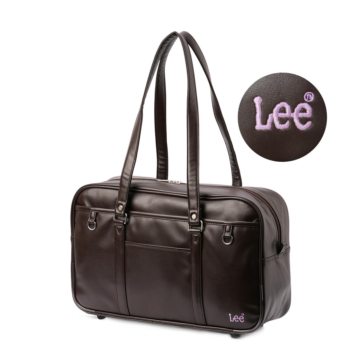 Lee リー スクールバッグ スクバ 茶色 ブラウン A4 320-4882｜ONLINE