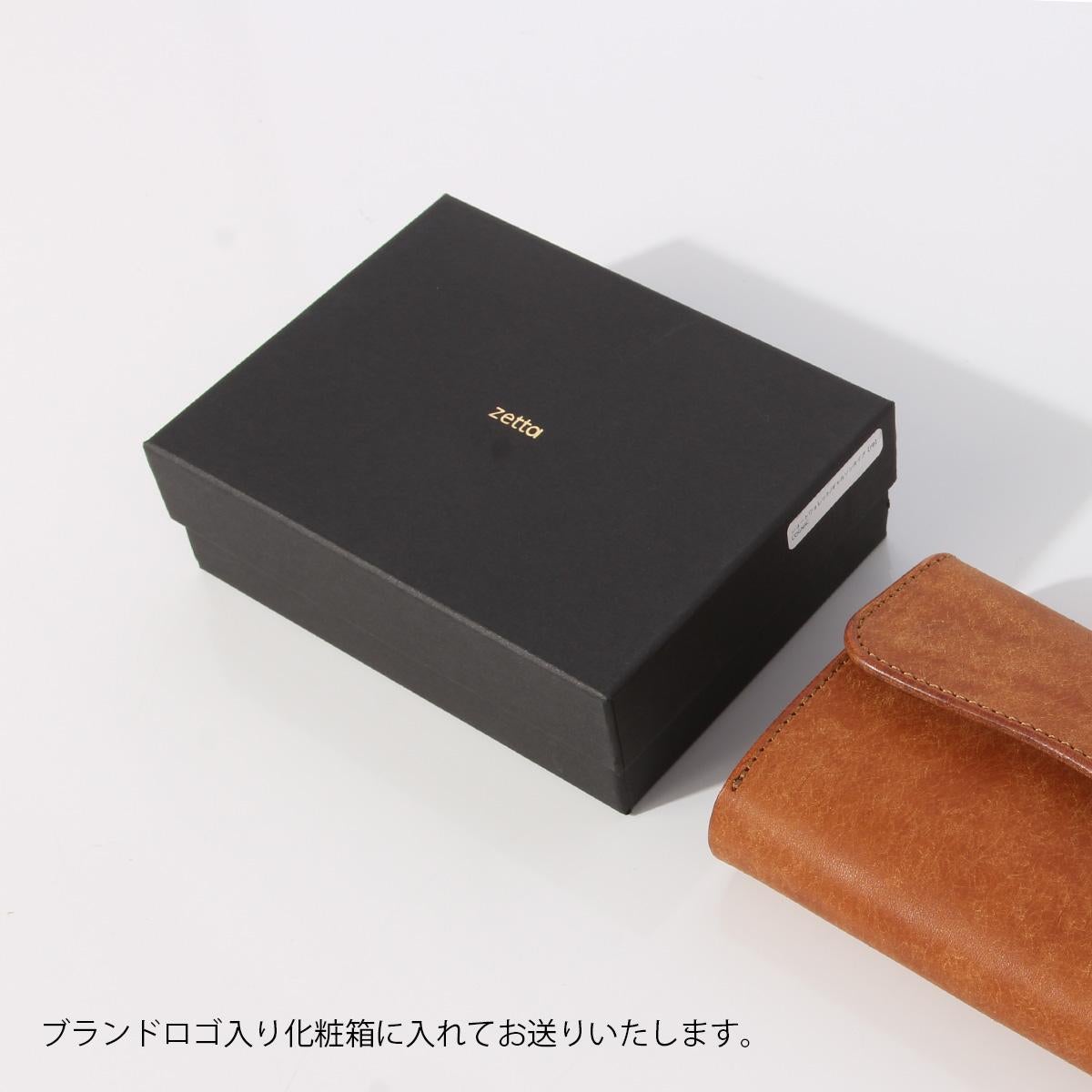 ゼタ 二つ折り財布 ミニ財布 プエブロレザー ギャルソン 化粧箱付き
