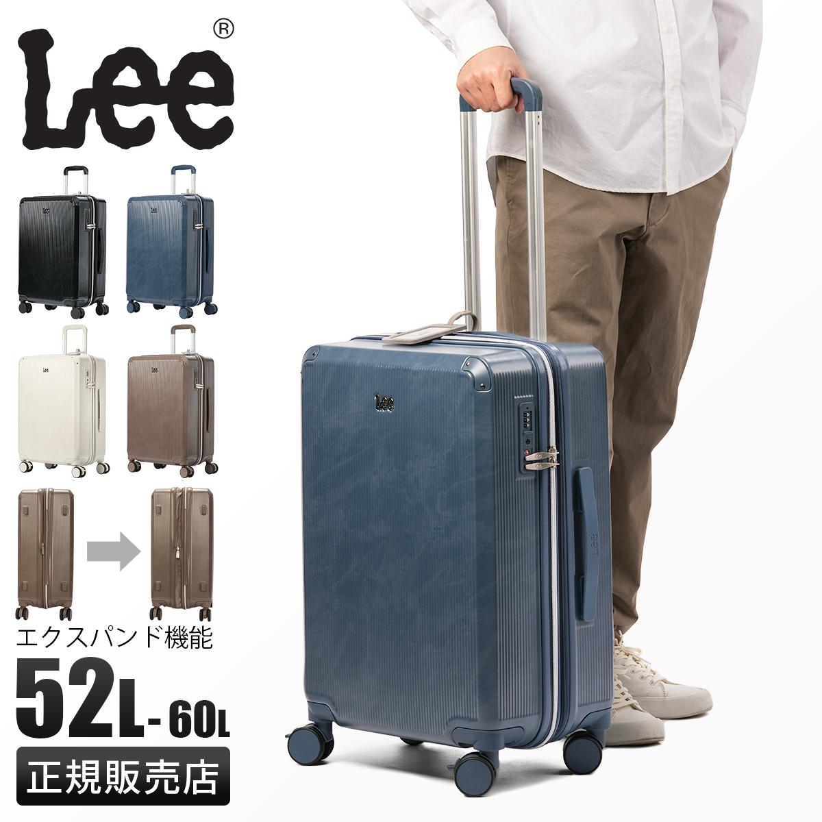 Lee ヒッコリーストライプキャリーバッグ美品 Lee（リー） スーツケース キャリーケース 37L 47cm 3.2kg 1〜3泊 4輪