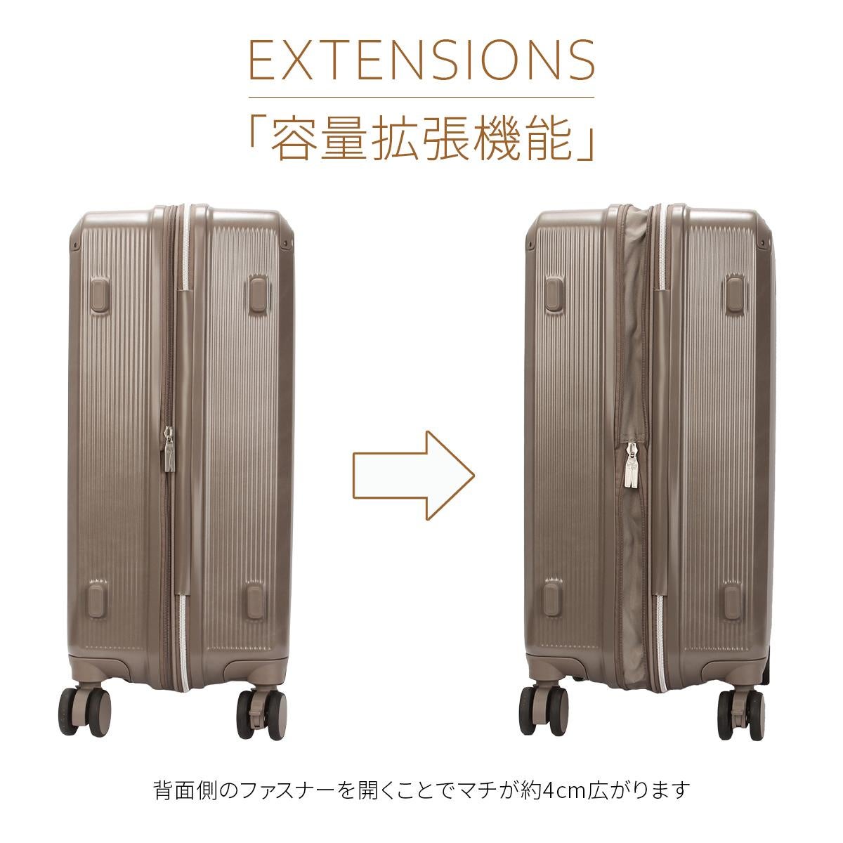 Lee リー ギャラクシーIII スーツケース Mサイズ 52L 60L 拡張機能