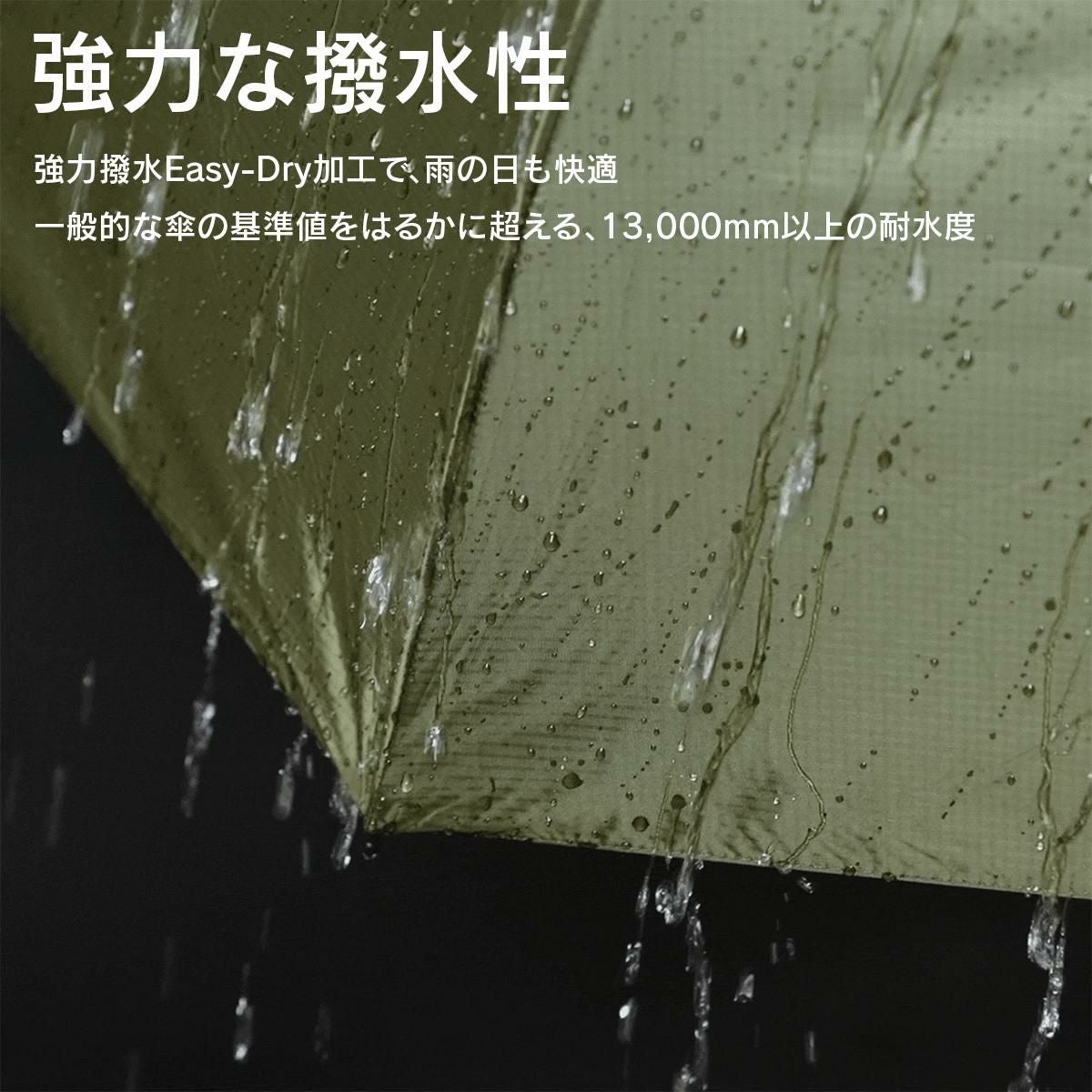 バグスロウ×アンベル タフネス ヒートブロック 折りたたみ傘 全天候型 晴雨兼用 8本骨 Amvel TOUGHNESS bugSlaw A2756