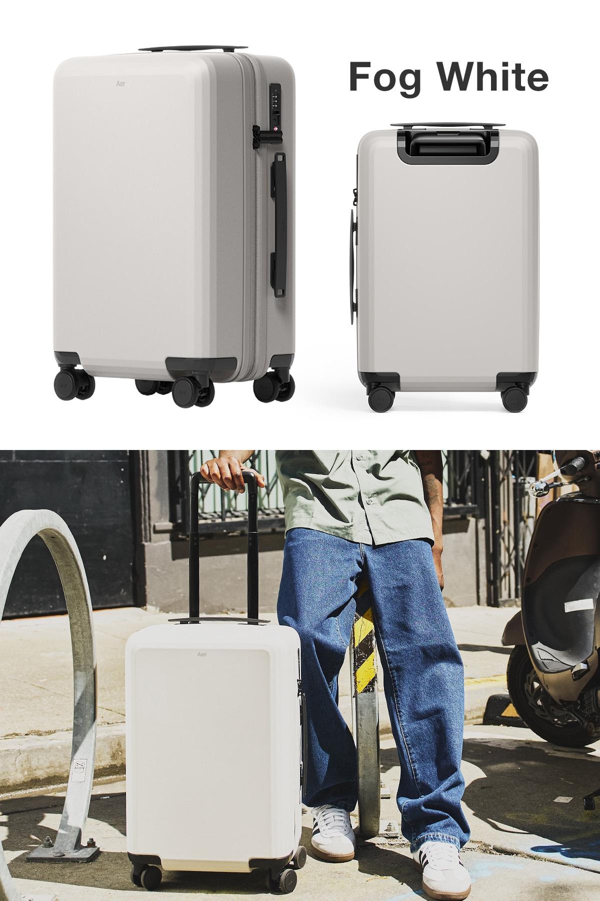 Aer スーツケース Carry-On キャリーオン〈48リットル・ホワイト〉 Aer Carry-On スーツケース Mサイズ 48L 軽量 中型 静音 ストッパー