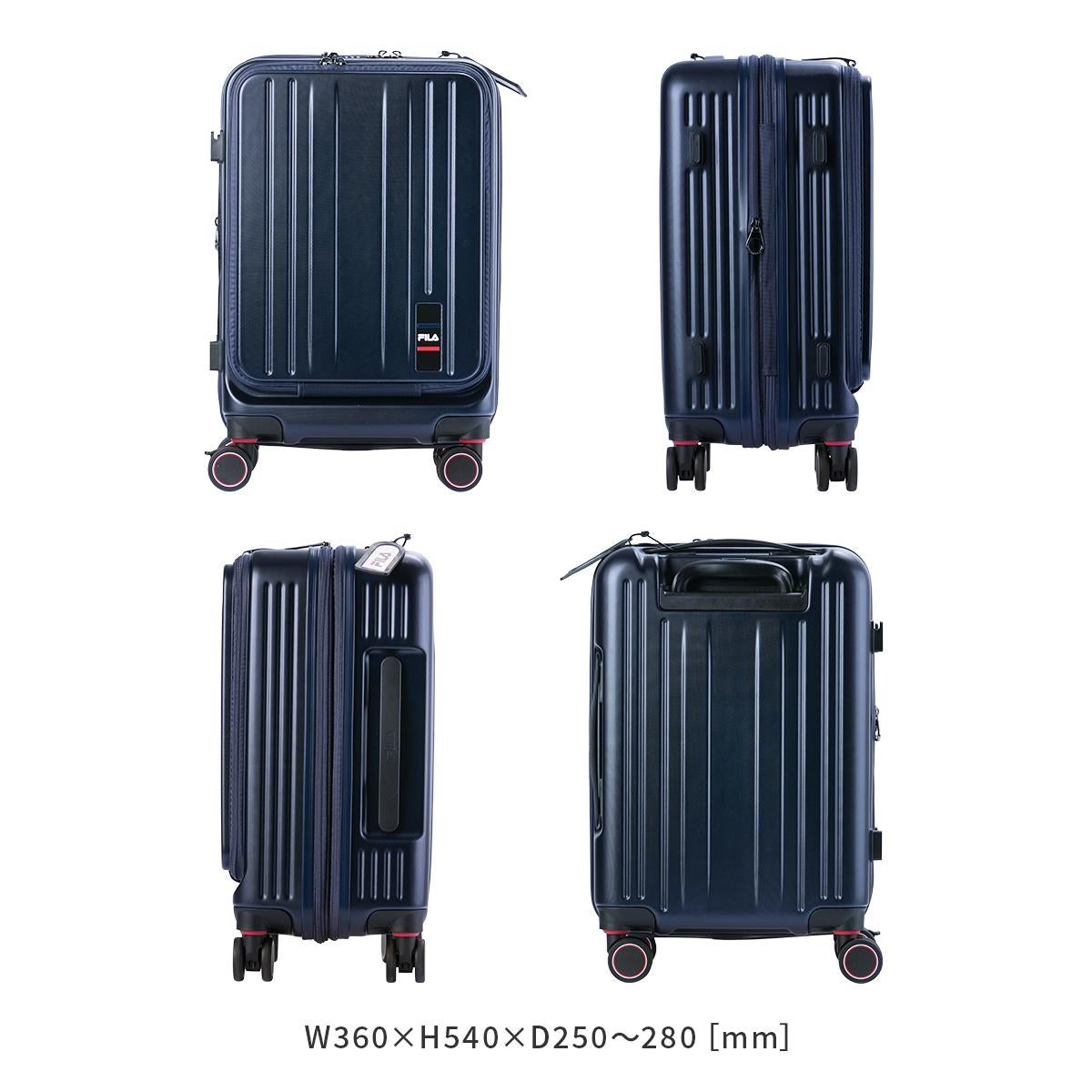 フィラ コア スーツケース 機内持ち込み Sサイズ SS 37L 42L 拡張機能