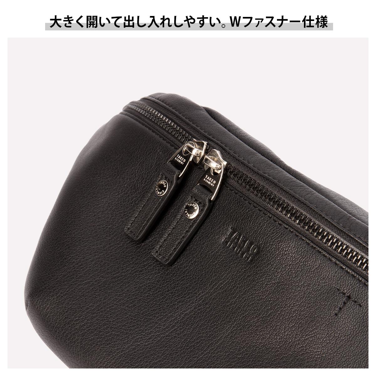 タケオキクチ ボディバッグ ワンショルダーバッグ 弱撥水 TAKEO