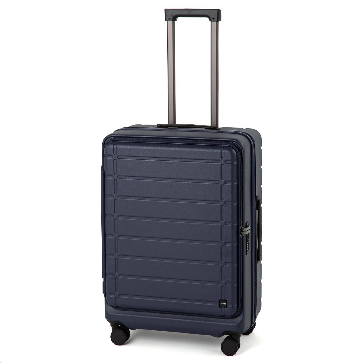 エース スーツケース mサイズ 62L/71L 容量拡張機能 エスカレラ エース スーツケース Mサイズ 62L/71L フロントオープン 拡張機能