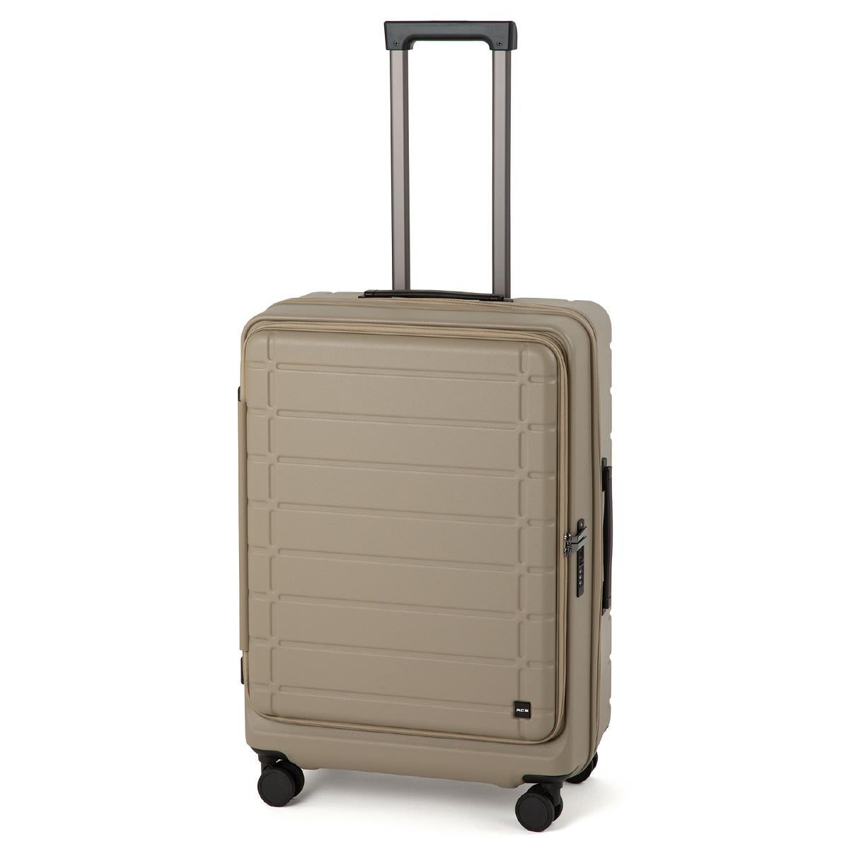 SPRING SALE]エース スーツケース Mサイズ 62L/71L フロントオープン