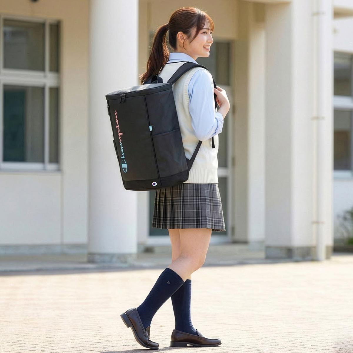バックネイビーおんぷちゃん様 チャンピオン リュック 33L 通学リュック スクールリュック スクール