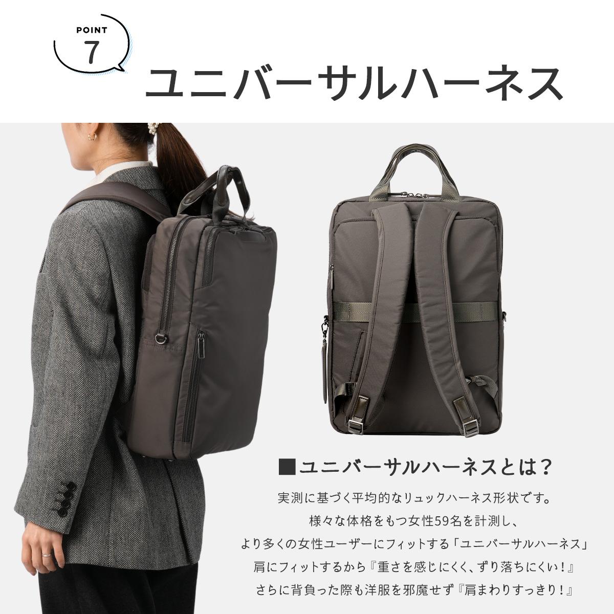 エース ジーンレーベル ビジネスリュック PC収納 A4 15L ユニバーサル