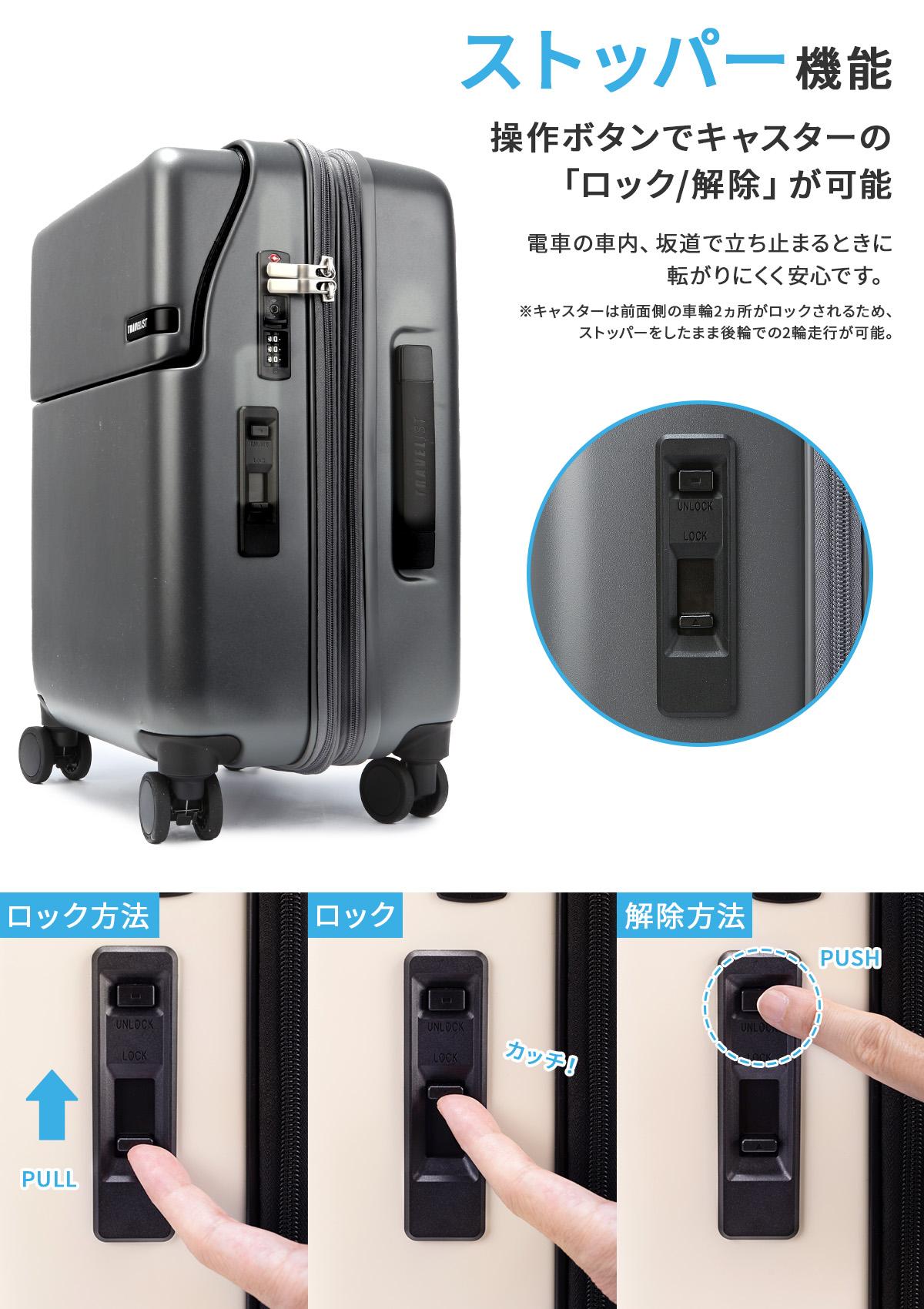 3年保証+特典 トラベリスト スーツケース 機内持ち込み Sサイズ 35L