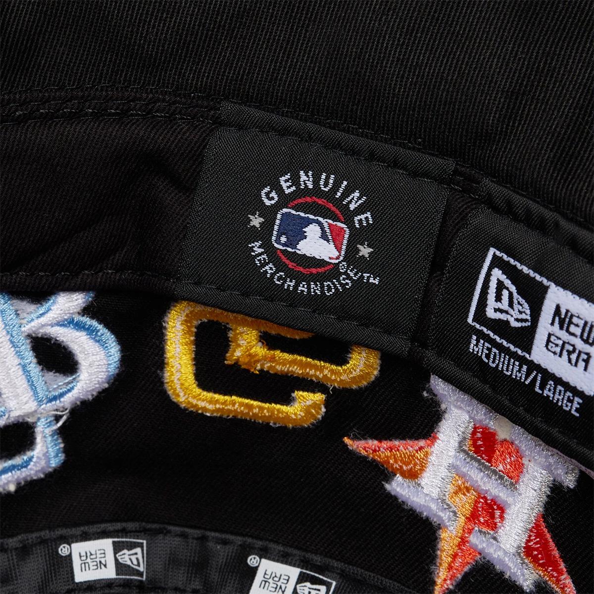 ニューエラ バケットハット バケハ デニム 球団ロゴ 帽子 NEW ERA