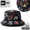 ニューエラ bucket01 all over mlbcoo/バケットハット 帽子 NEW ERA all-over-mlbcoo
