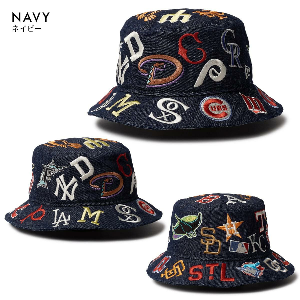 ニューエラ bucket01 all over mlbcoo/バケットハット 帽子 NEW ERA all-over-mlbcoo