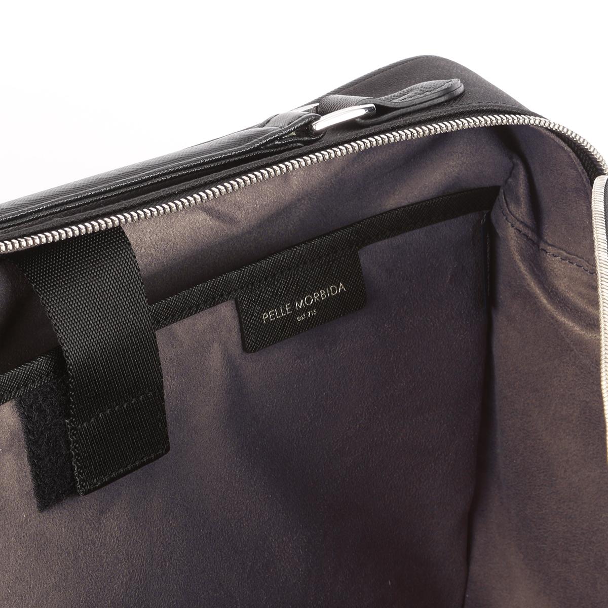 PELLE MORBIDA ビジネスバッグ PMO-CA305 ブラック ペッレモルビダ ビジネスリュック メンズ ブランド 50代 40代 レザー