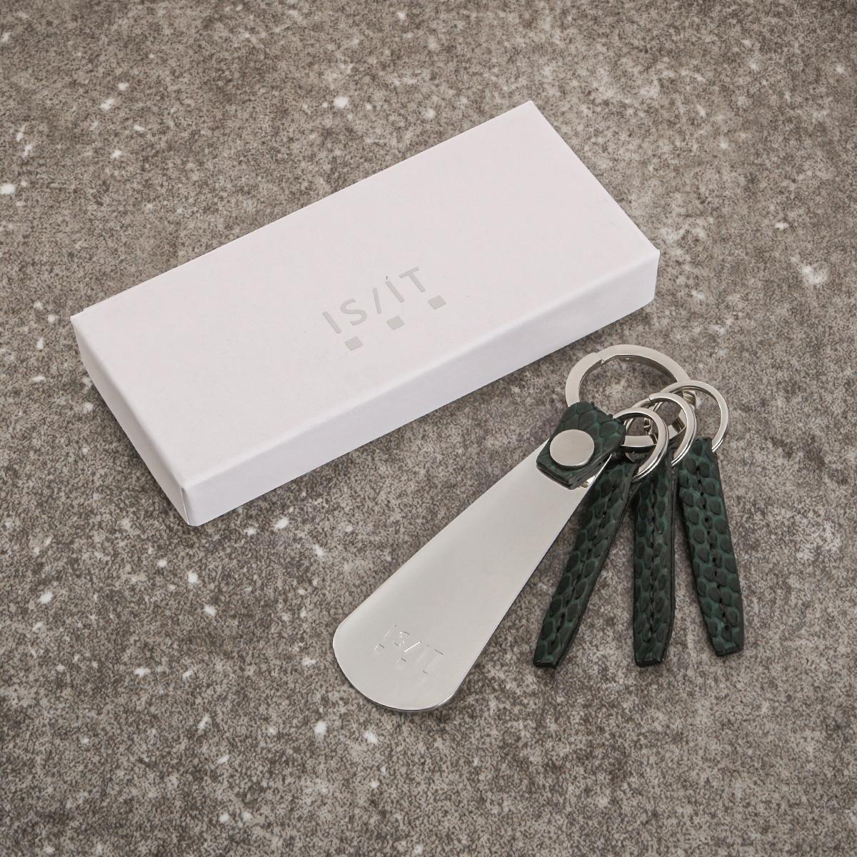 IS/IT パイソン キーケース キーホルダー  isit-983601