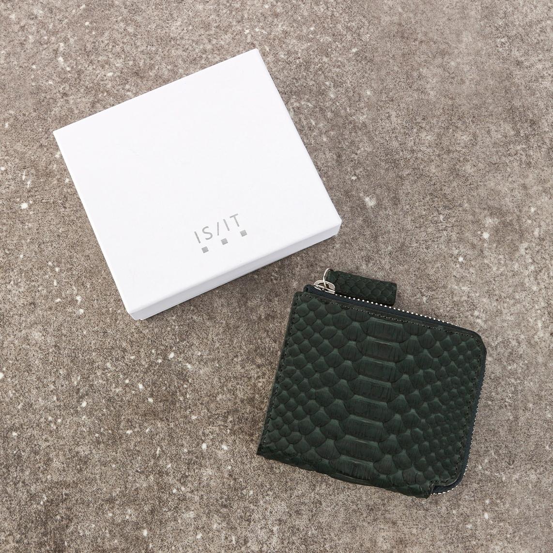 IS/IT パイソン 二つ折り財布  isit-983604
