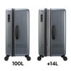 アジアラゲージ マックスボックス スーツケース A.L.I mx-8011tl-28w