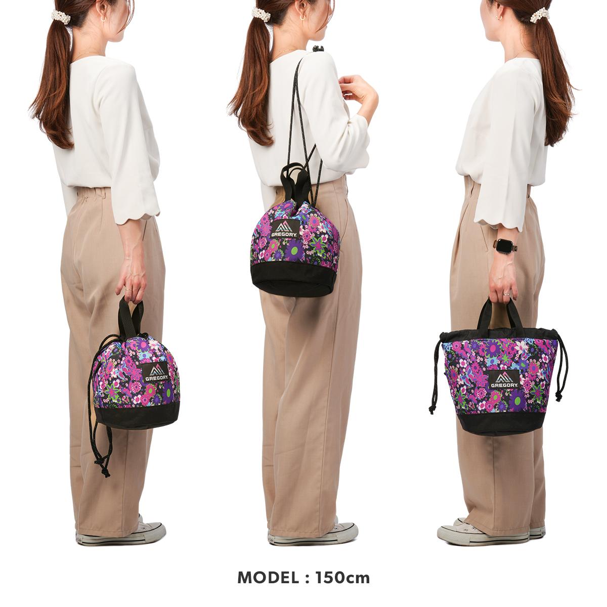 グレゴリー WILD FLOWER PURPLE トートバッグ GREGORY wfp-cinchbag-m