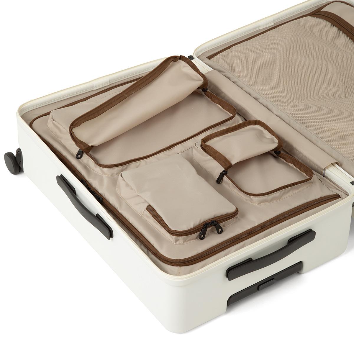 エース スーツケース Mサイズ 63L ドリンクホルダー フック付き ベベル