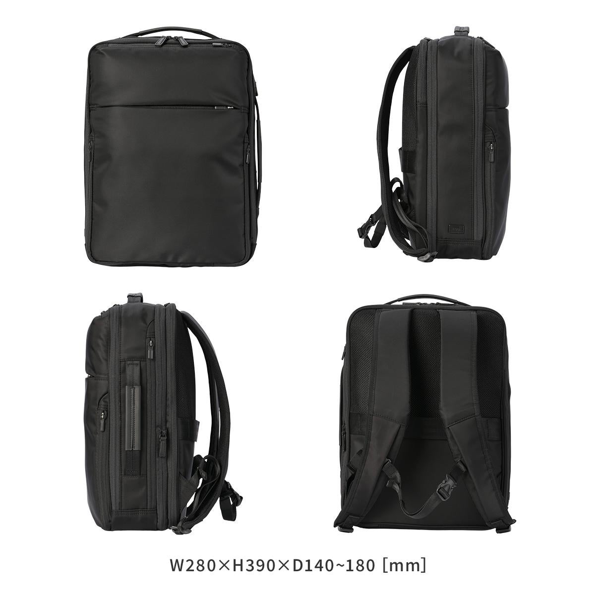 エース ジーンレーベル ビジネスリュック 拡張機能 PC収納 A4 15L/20L