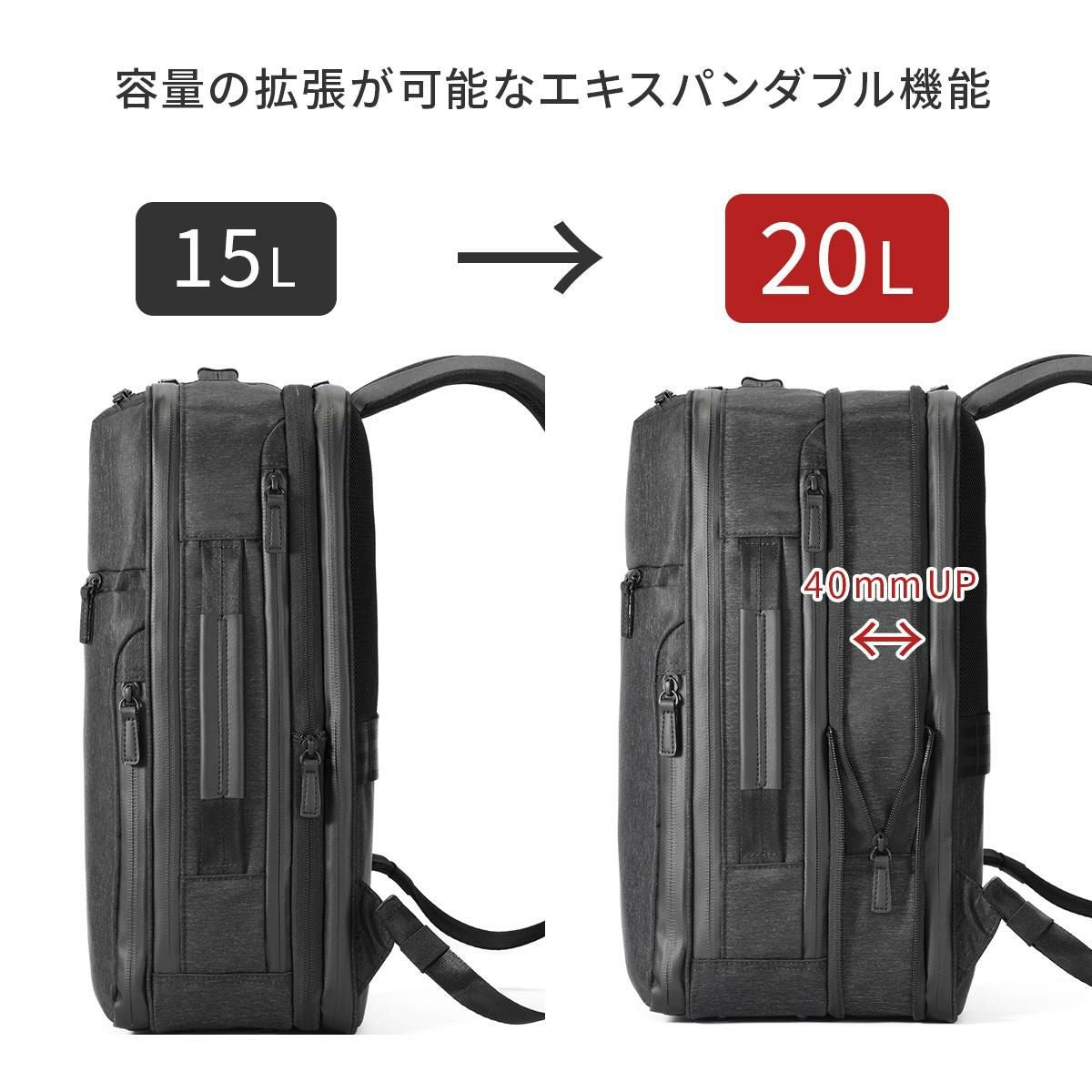 エース ジーンレーベル ガジェタブルヘザー2 ビジネスリュック ace.GENE LABEL gene-68297