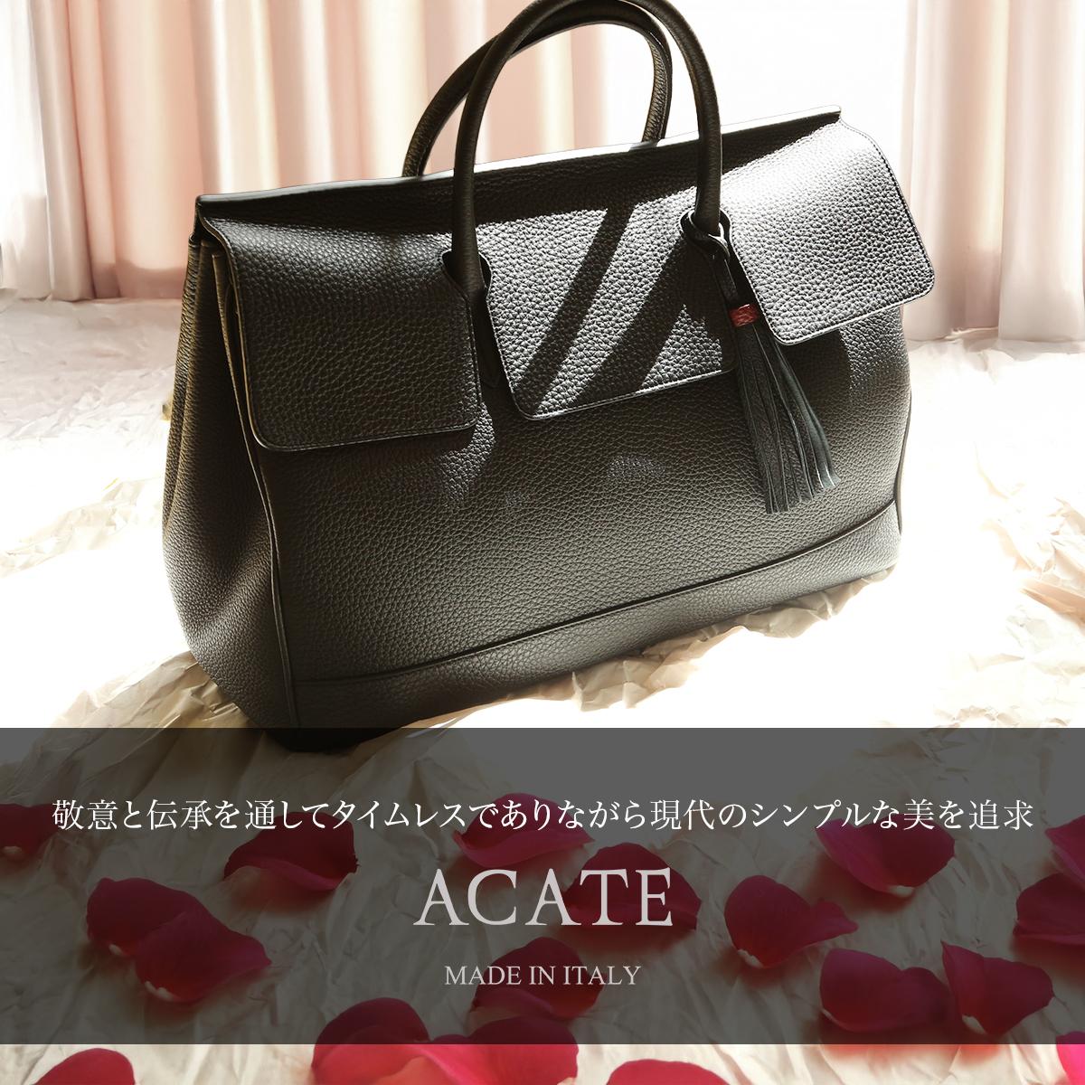 ACATE OSTORO アカーテ　オストロ　ネイビー アカーテ ビジネスバッグ メンズ ブランド 50代 40代 レザー 本革 大