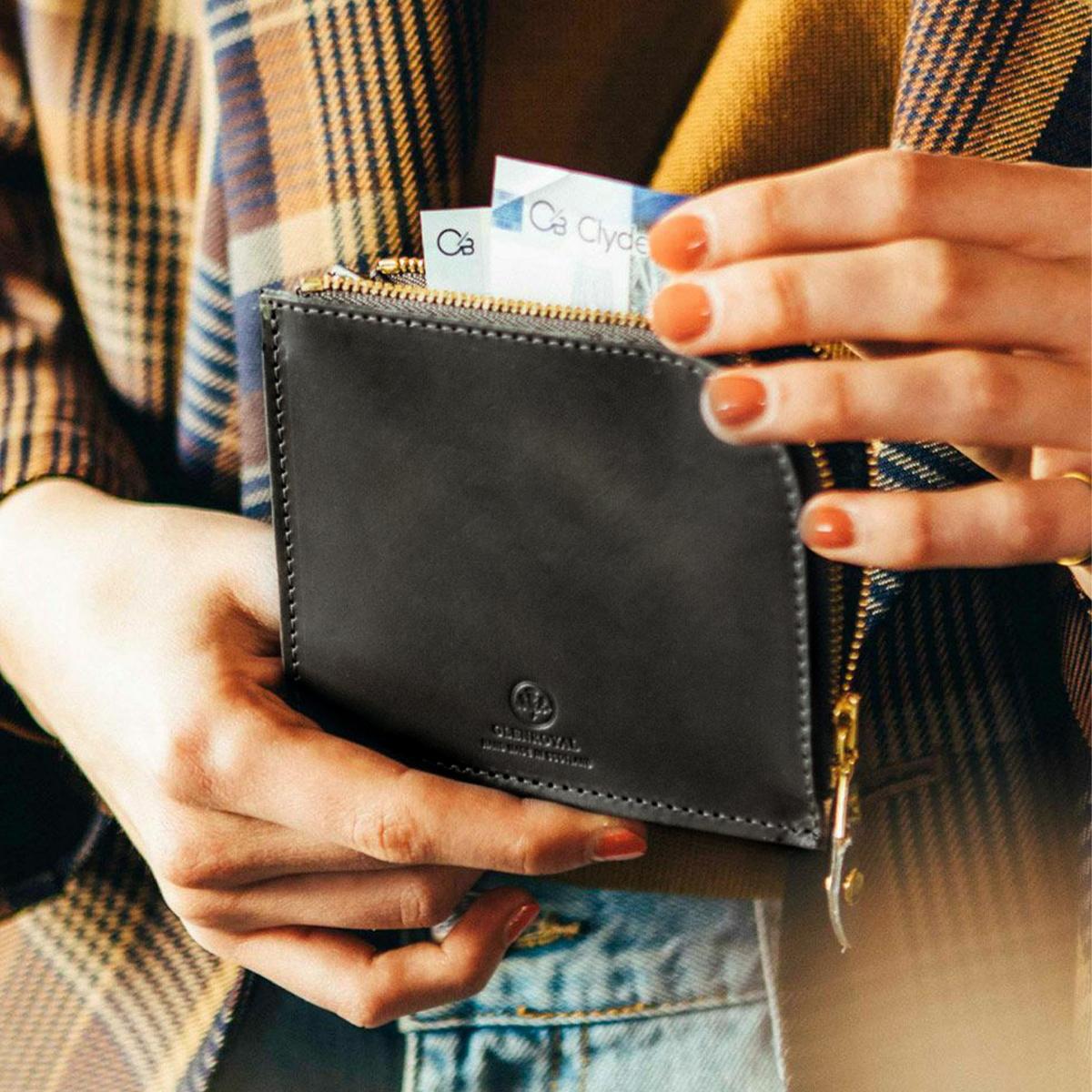 グレンロイヤル ミニ財布 ミニウォレット ファスナー ブライドルレザー