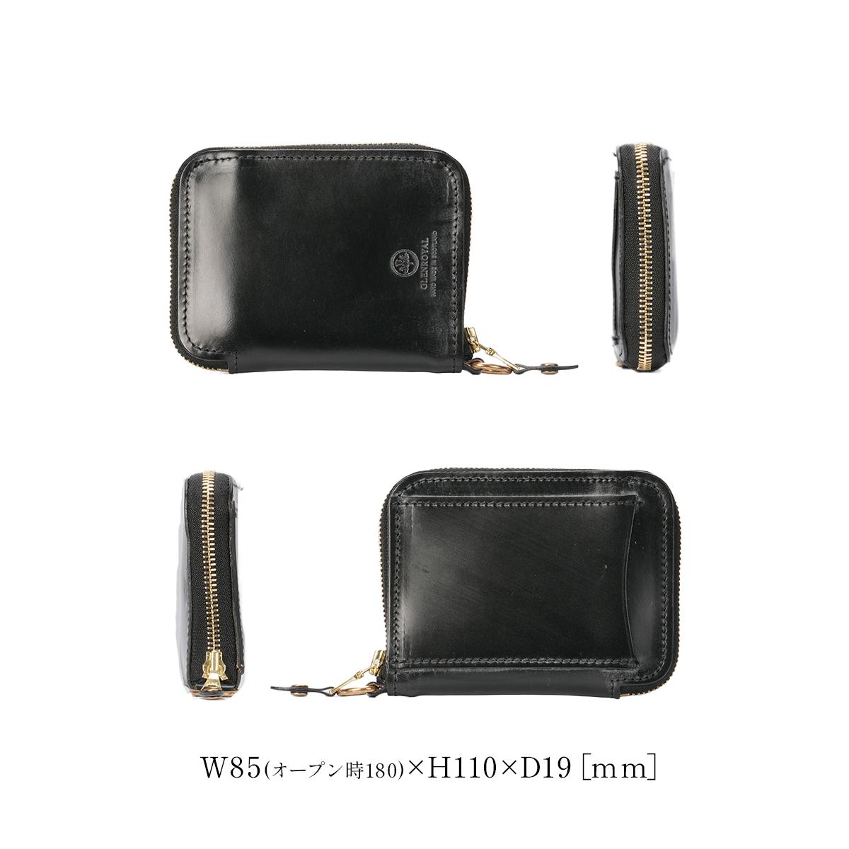 グレンロイヤル 二つ折り財布 ミニ財布 ミニウォレット ラウンド